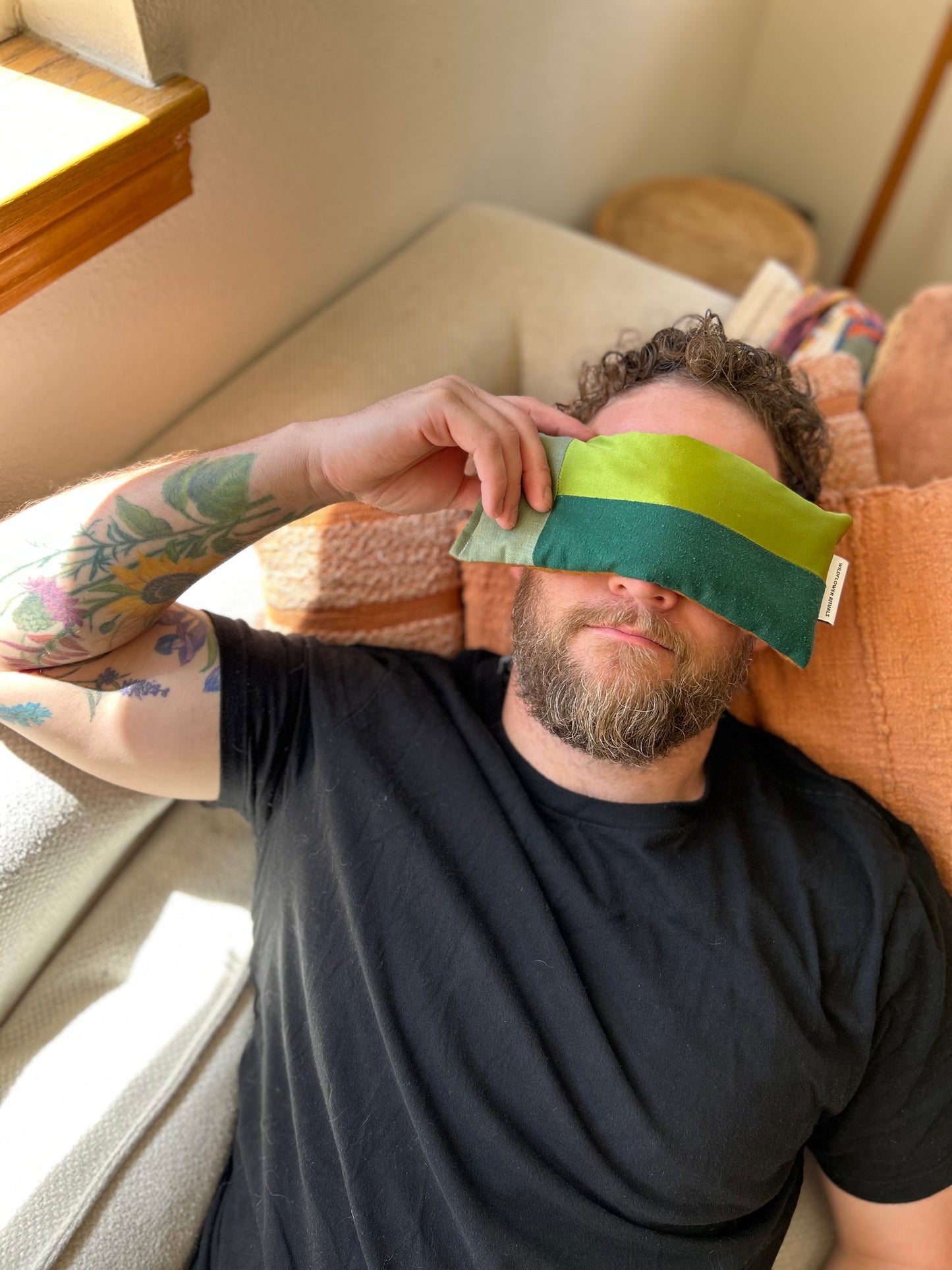 'Self-Care for Him' Aromatherapy Weighted Eye Pillows - Eucalyptus & Lavender