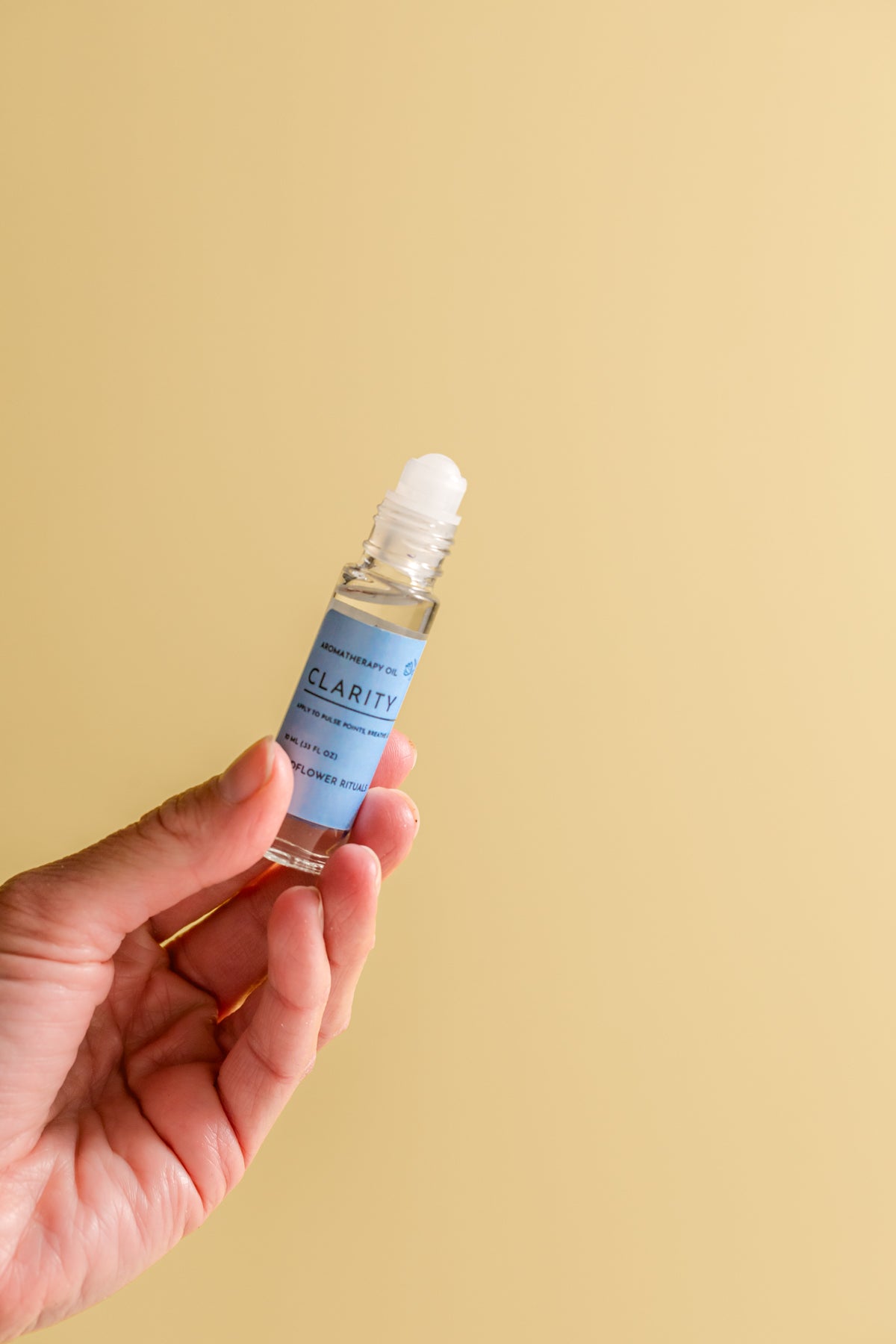 Clarity Aromatherapy Oil Roller - Cypress Lavender Rose Geranium