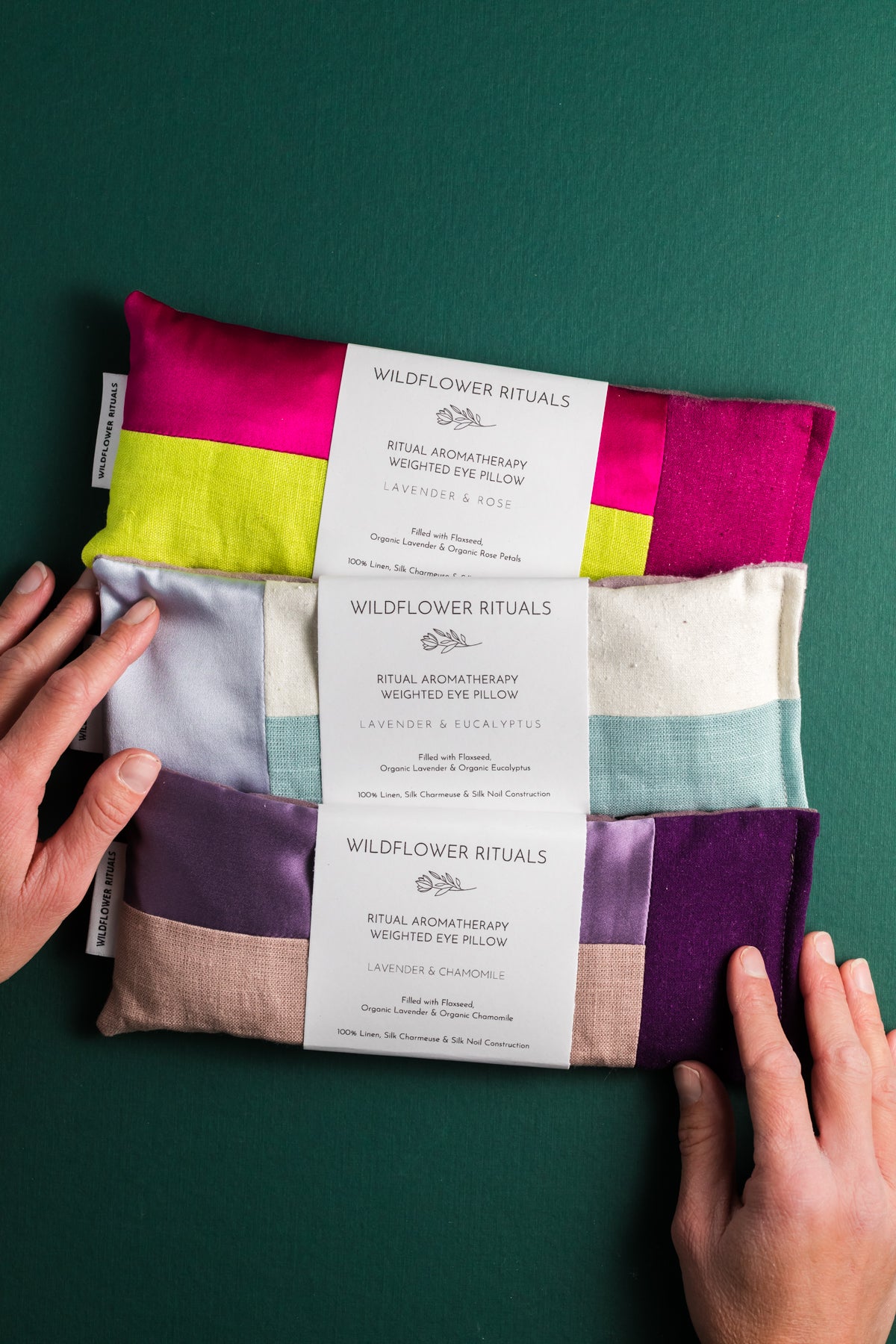 Aromatherapy Weighted Eye Pillow - Rose & Lavender