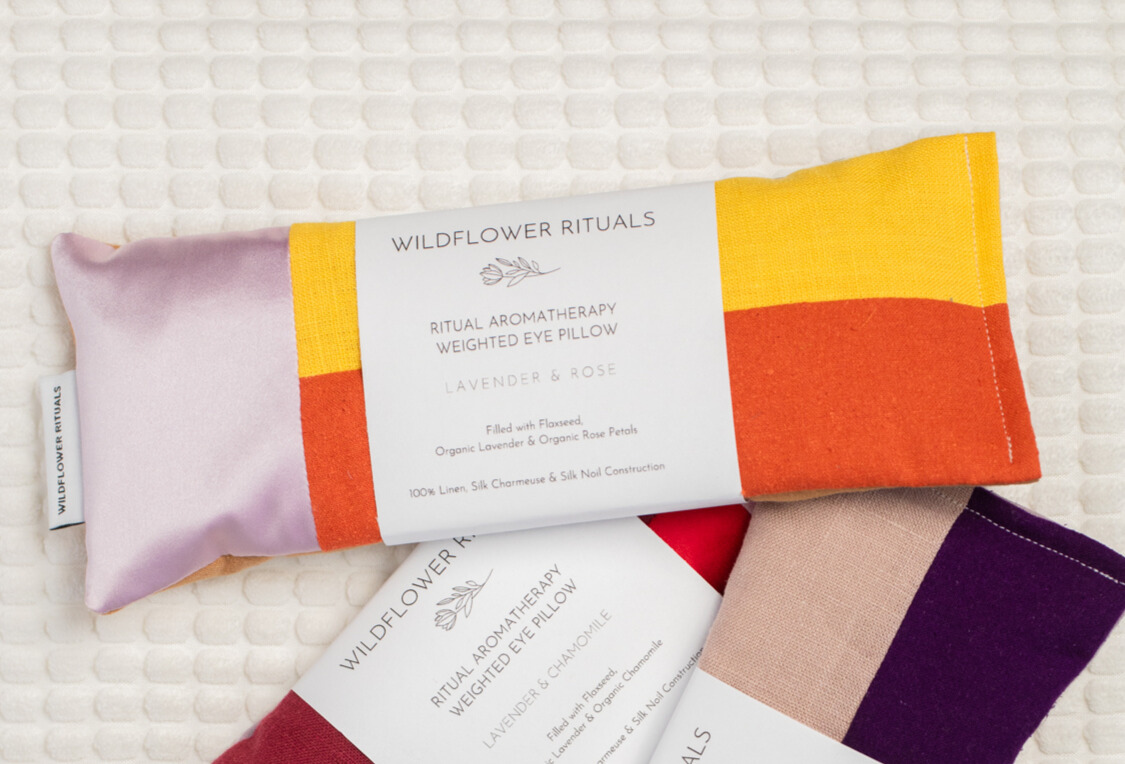 Aromatherapy Weighted Eye Pillow - Rose & Lavender