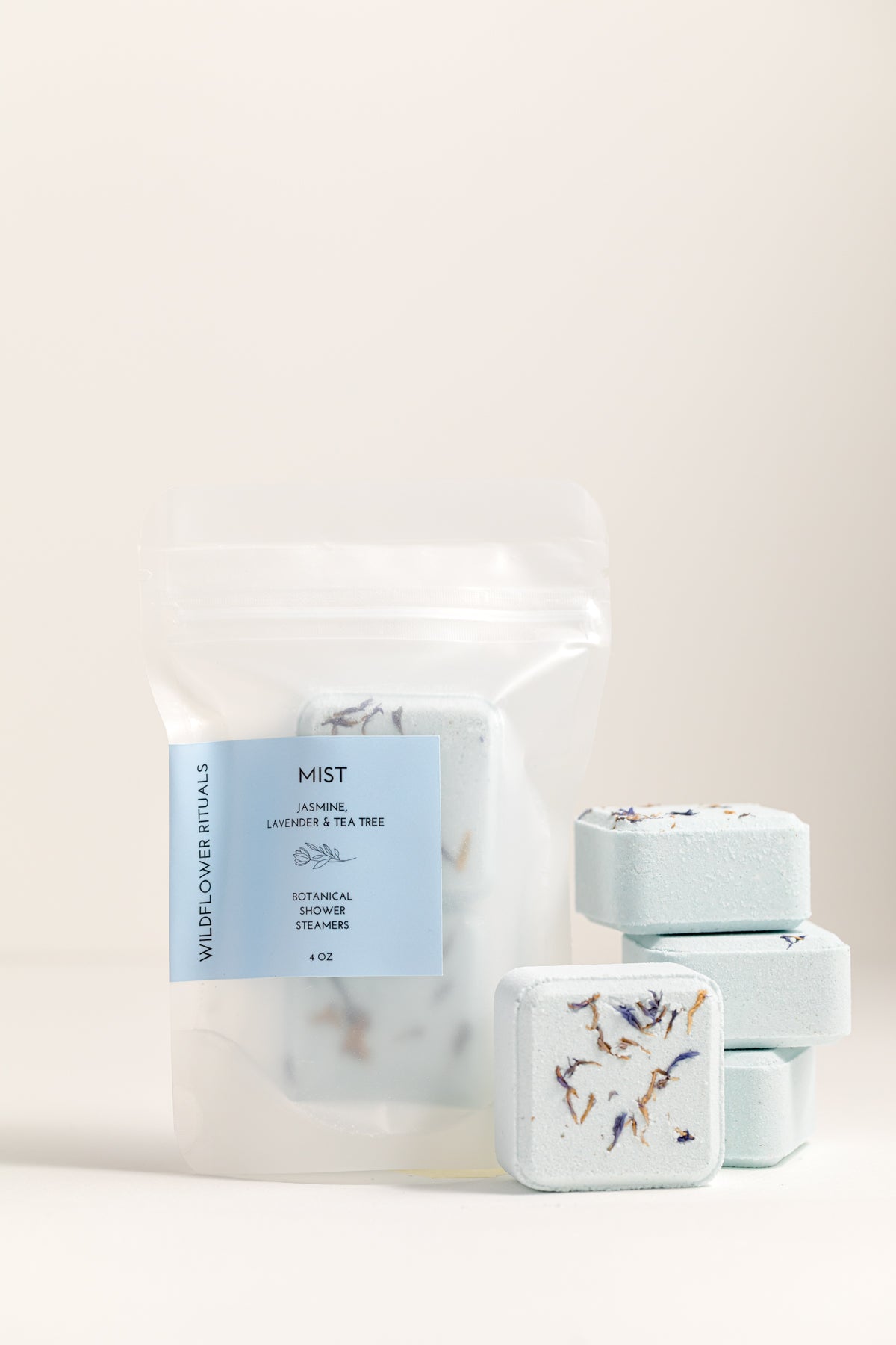 Mist Botanical Shower Steamers - Jasmine Lavender Tea Tree