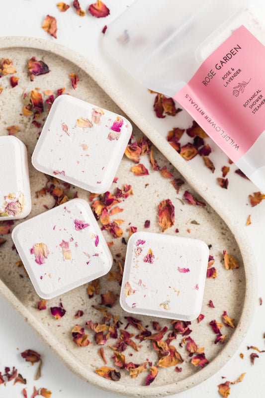 Rose Garden Botanical Shower Steamers - Rose Lavender