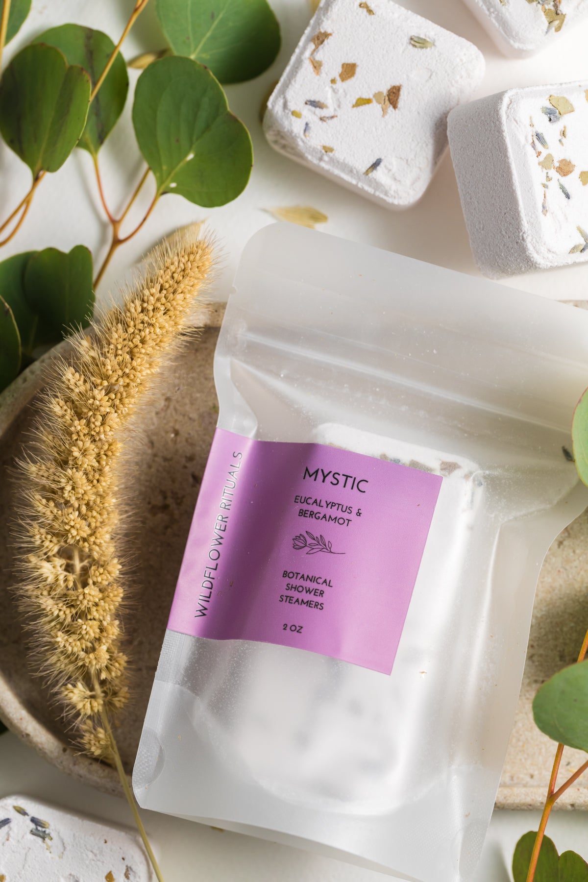 Mystic Botanical Shower Steamers - Eucalyptus Bergamot