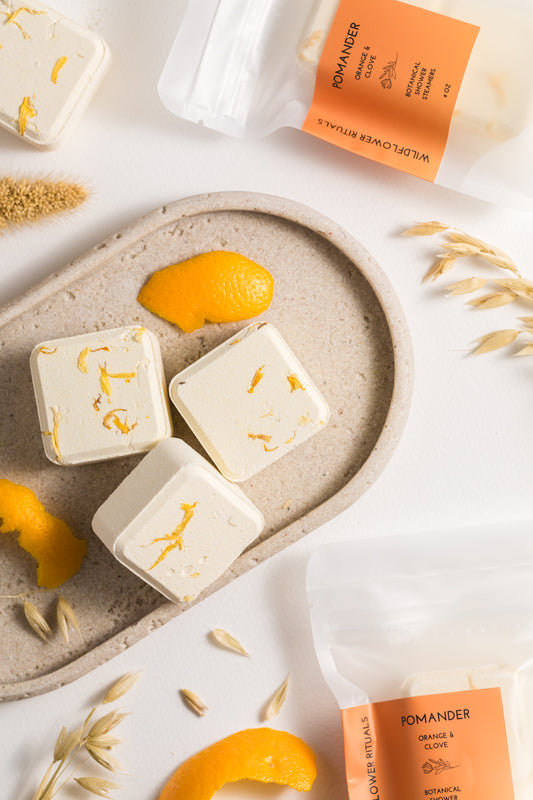 Pomander Botanical Shower Steamers - Orange Clove