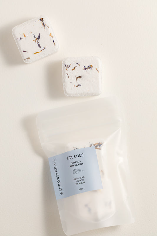 Solstice Botanical Shower Steamers - Cypress Frankincense