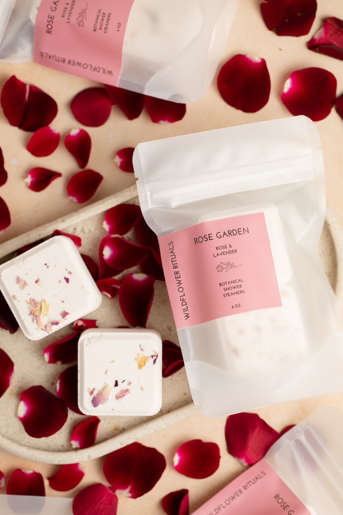 Rose Garden Botanical Shower Steamers - Rose Lavender